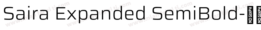 Saira Expanded SemiBold字体转换